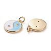 Brass Micro Pave Clear Cubic Zirconia Pendants KK-C100-16G-03-2