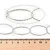 304 Stainless Steel Oval Link Chains CHS-C018-01A-P-3