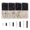 GOMAKERER 1692Pcs 8 Styles Glass Twisted Bugle Beads SEED-GO0001-05A-1