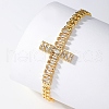 Elegant European and American Style Brass Leaf Link Chain Bracelets CY4061-1-3