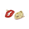 Brass Enamel Pendants KK-H072-08G-2