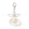 Angel Clam Shell Pendant Decoration HJEW-MZ00246-02-2