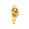 Medical Treatment Theme Baking Paint Black Golden Zinc Alloy Brooches JEWB-M037-03D-G-2