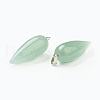 Natural Green Aventurine Pointed Pendants G-F705-01L-P-3