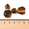 Natural Tiger Eye Perfume Bottle Pendants G-L623-12G-01-3