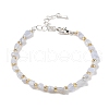 Natural Blue Lace Agate Beads Bracelets for Women BJEW-H623-02S-10-4