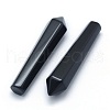 Natural Obsidian Pointed Beads G-P393-M04-2