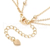 Brass Cable & Satellite Chains 3 Layer Necklaces NJEW-JN04499-5