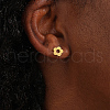 Stainless Steel Flower Stud Earrings DW6550-3