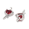 Brass Micro Pave Cubic Zirconia Pendants KK-G533-12P-2