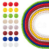 9 Strand 9 Colors Opaque Glass Beads Strands GLAA-TA0002-08-1