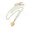 304 Stainless Steel Pandant Necklace for Men Women NJEW-O126-02G-01-1