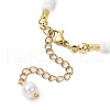 2Pcs Shell Pearl Bead & Glass Seed Beads Bracelets BJEW-MZ00136-5