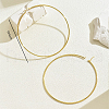 Stylish Stainless Steel Exaggerated Ring Hoop Earrings YK5940-2
