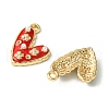 8Pcs 4 Colors Alloy Enamel Pendants ENAM-FS0001-63-2