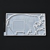 DIY Elephant Photo Frame & Grass Decoration Silicone Molds DIY-I099-56-3
