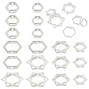   24Pcs 6 Style Long-Lasting Plated Alloy Bead Frame FIND-PH0008-30-1