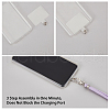 HOBBIESAY 2 Set 2 Colors Polyester Universal Adjustable Cell Phone Strap Crossbody Neck Strap Phone Charms AJEW-HY0001-28-4