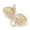 Rack Plating Brass Clear Cubic Zirconia Pendants KK-B078-06G14-3