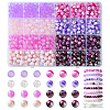 DIY Round Acrylic Beads Bracelets Jewelry Making Kits DIY-FS0007-40-1