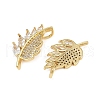 Brass Micro Pave Cubic Zirconia Pendants KK-S526-57G-2