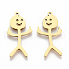 Ion Plating(IP) 201 Stainless Steel Pendants STAS-N098-134LG-1