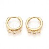 Brass Hoop Earring Finding KK-N261-62G-1