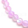 Synthetic Moonstone Beads Strands X-G-F142-8mm-09-3