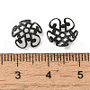 304 Stainless Steel Bead Caps STAS-P363-07EB-3
