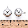 PVD Vacuum Plating Brass Bell Charms Pendants KKB-R002-12mm-08-3