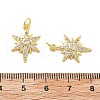 Brass Micro Pave Cubic Zirconia Pendants KK-C092-20A-G-3