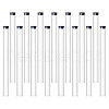 Acrylic Incense Storage Tube with Black Cap for Incense Sticks AJEW-WH0561-31-1