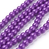 Painted Glass Bead Strands X-DGLA-S071-8mm-52-2