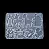 Penguin/Lion/Rabbit DIY Pendant Silhouette Silicone Molds SIL-F010-03-4