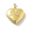 Brass Locket Pendants KK-C092-25G-07-1