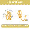   100Pcs Brass Clip-on Earring Findings FIND-PH0002-55A-2