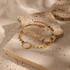 925 Sterling Silver Ring Link Bracelets EN4522-3-3