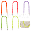 WADORN 5Pcs 5 Colors Acrylic Curb Chain Shoulder Bag Straps FIND-WR0007-20-1
