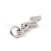 Brass Micro Pave Cubic Zirconia Charms KK-C012-27P-3