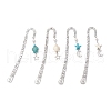 4Pcs Alloy Hook Bookmarks AJEW-JK00380-2