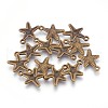 Tibetan Style Alloy Starfish/Sea Stars Pendants X-MLF0463Y-NF-2