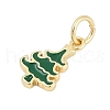 Brass Enamel Charms KK-G522-19G-2