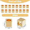HOBBIESAY 100Pcs Brass Spacer Beads KK-HY0003-58-2