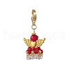 Angel Glass Pendant Decorations HJEW-MZ00214-09-1