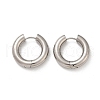 202 Stainless Steel Polishing Hoop Earrings EJEW-M106-02P-04-4