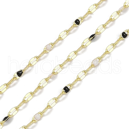 Rack Plating Brass Dapped Chains AJEW-Q153-03G-04-1