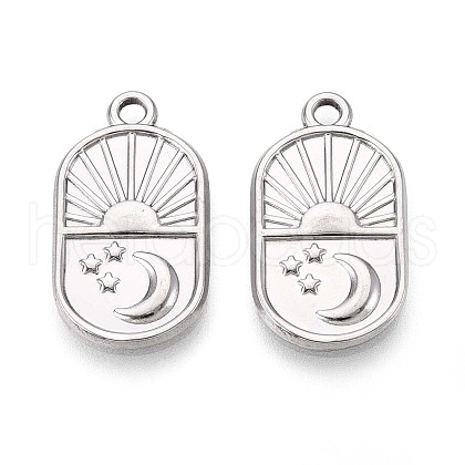 304 Stainless Steel Pendants STAS-T065-12P-1
