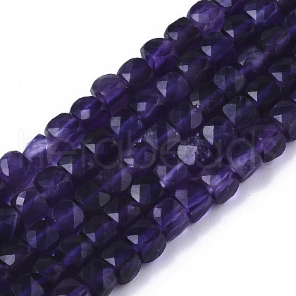 Natural Amethyst Beads Strands G-R460-028A-1