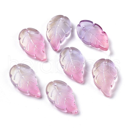 Baking Paint Glass Pendants EGLA-M027-02A-01-1