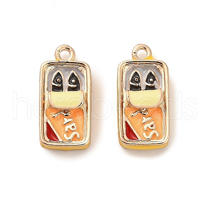 Alloy Enamel Pendants PALLOY-R155-01G-05-1